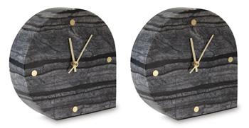 Janmour Table Clock (Set of 2) - Romeo & Juliet Furniture (Warren,MI)