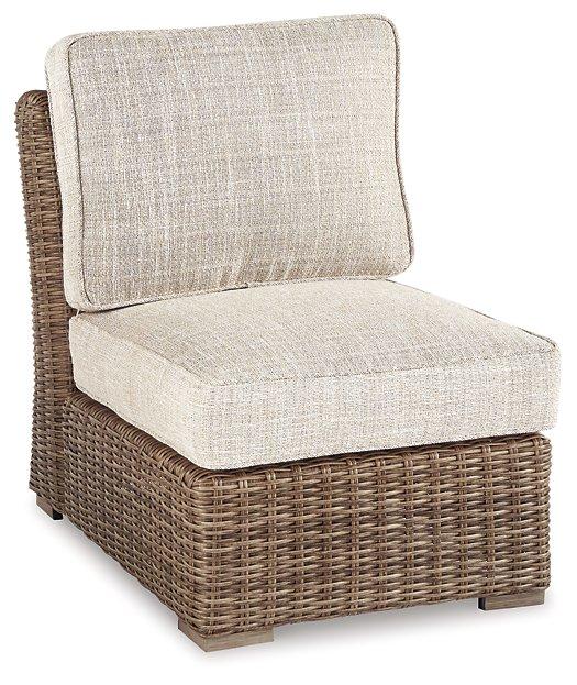 Beachcroft Outdoor Armless Chair with Cushion - Romeo & Juliet Furniture (Warren,MI)