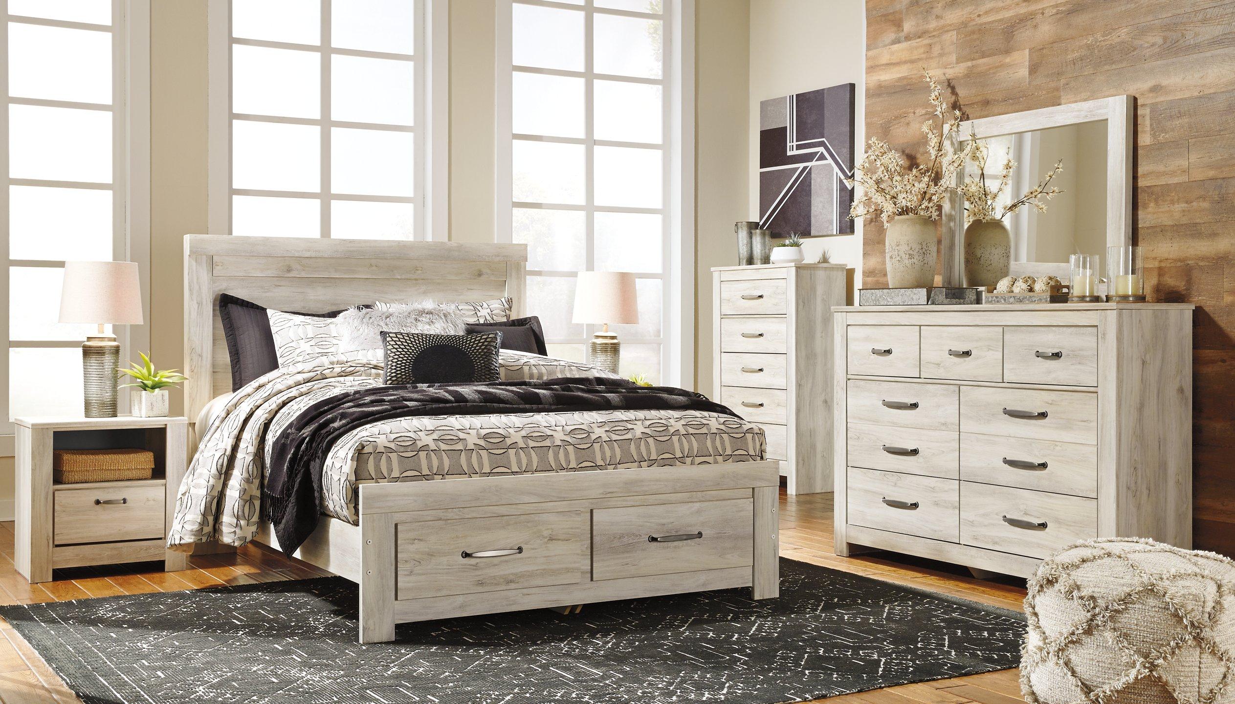 Bellaby Bed with 2 Storage Drawers - Romeo & Juliet Furniture (Warren,MI)