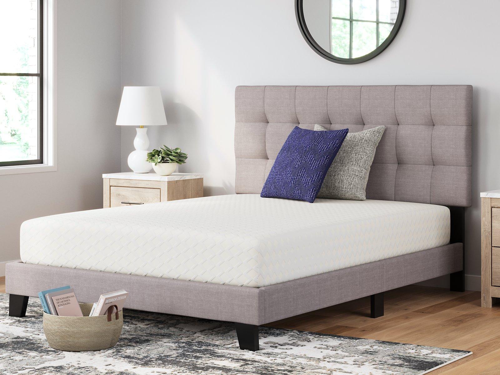 10 Inch Chime Memory Foam Mattress Set - Romeo & Juliet Furniture (Warren,MI)