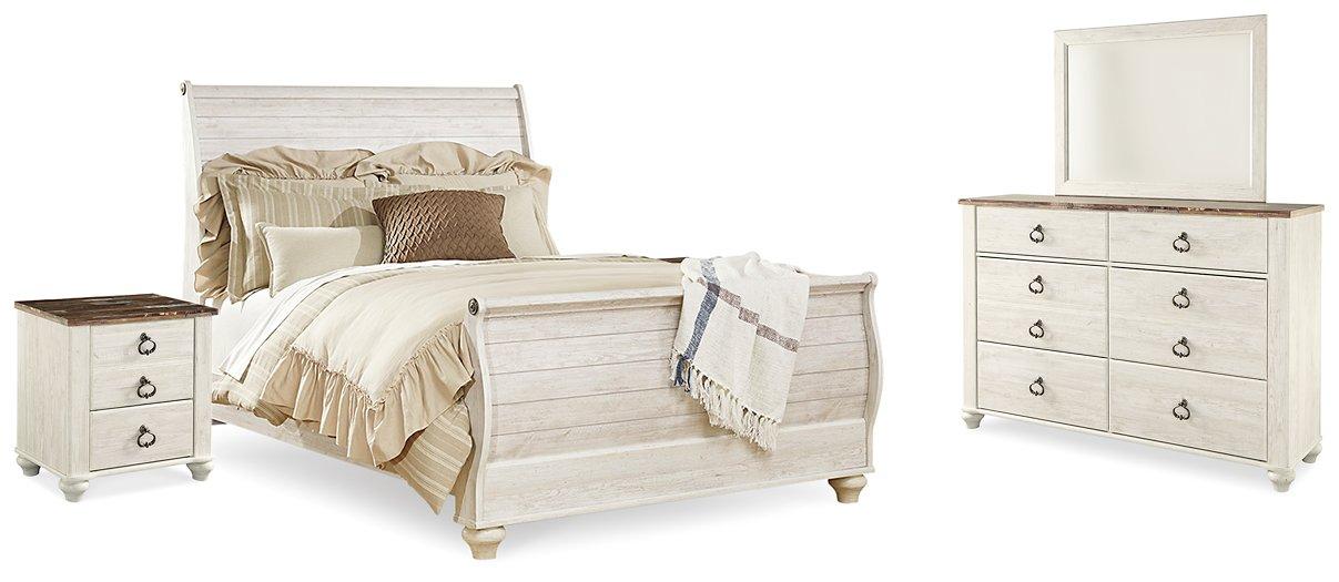 Willowton Bedroom Set - Romeo & Juliet Furniture (Warren,MI)