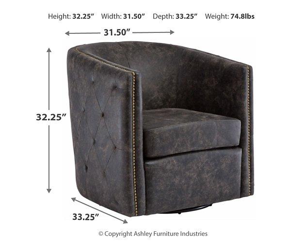 Brentlow Swivel Accent Chair - Romeo & Juliet Furniture (Warren,MI)