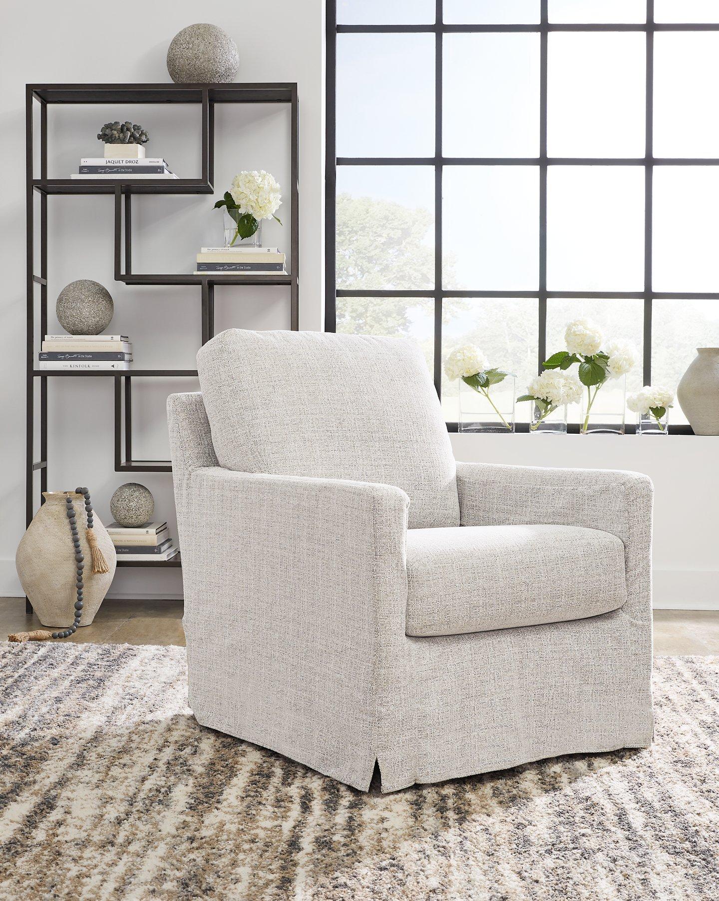 Nenana Next-Gen Nuvella Swivel Glider Accent Chair - Romeo & Juliet Furniture (Warren,MI)