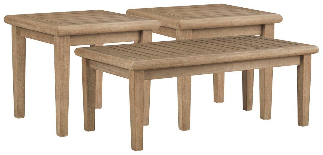 Gerianne Outdoor Occasional Table Set - Romeo & Juliet Furniture (Warren,MI)