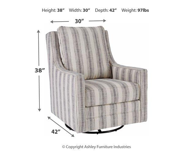 Kambria Swivel Glider Accent Chair - Romeo & Juliet Furniture (Warren,MI)
