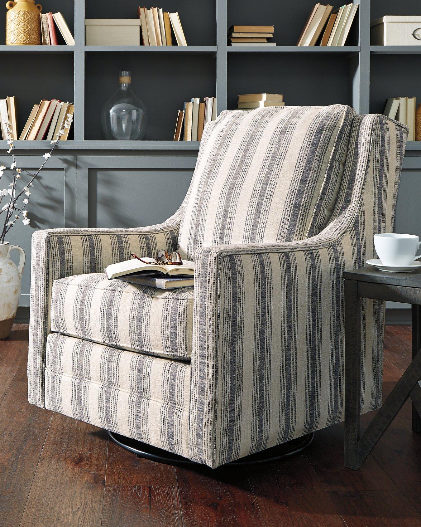 Kambria Swivel Glider Accent Chair - Romeo & Juliet Furniture (Warren,MI)