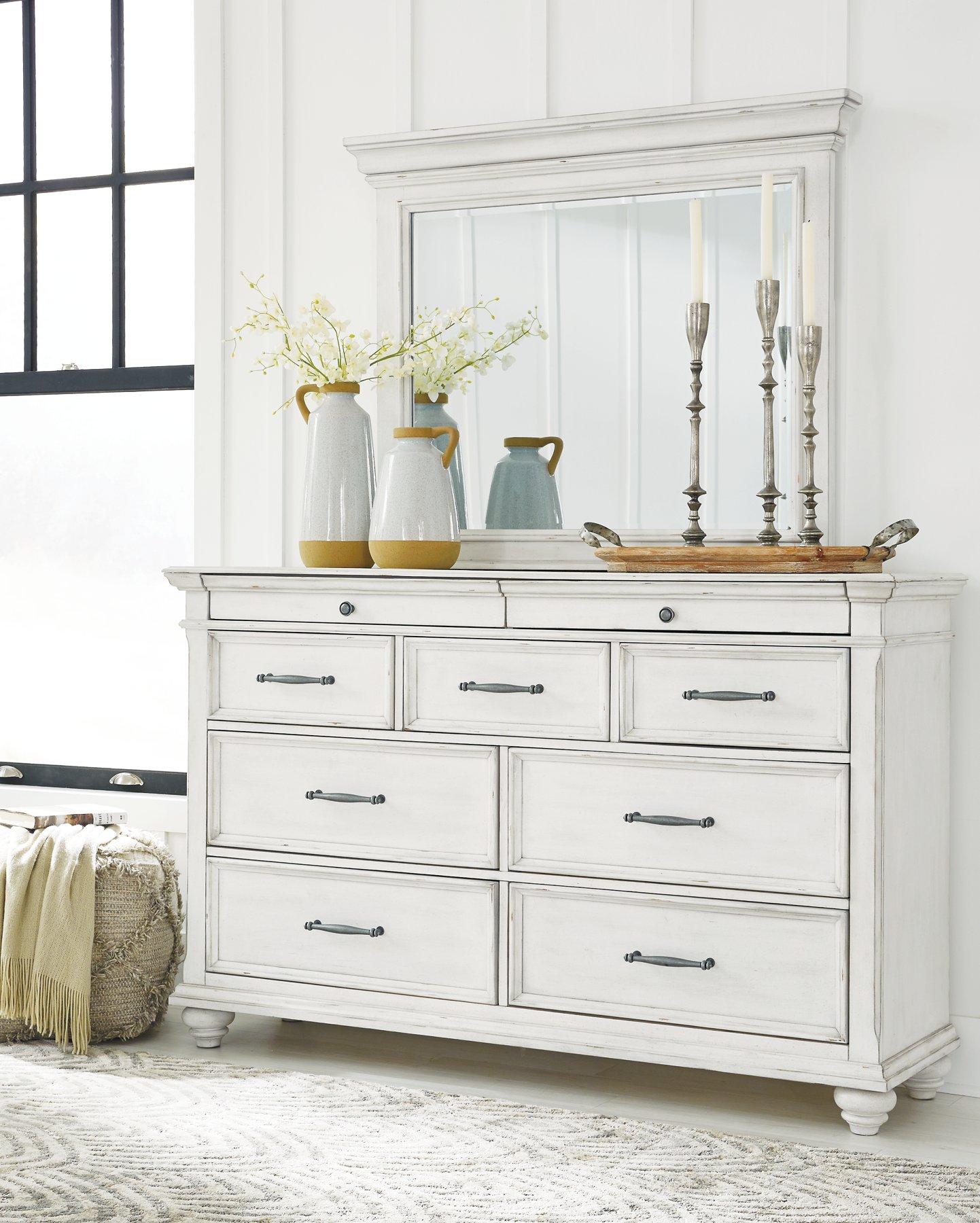 Kanwyn Dresser and Mirror - Romeo & Juliet Furniture (Warren,MI)