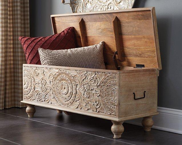 Fossil Ridge Storage Bench - Romeo & Juliet Furniture (Warren,MI)