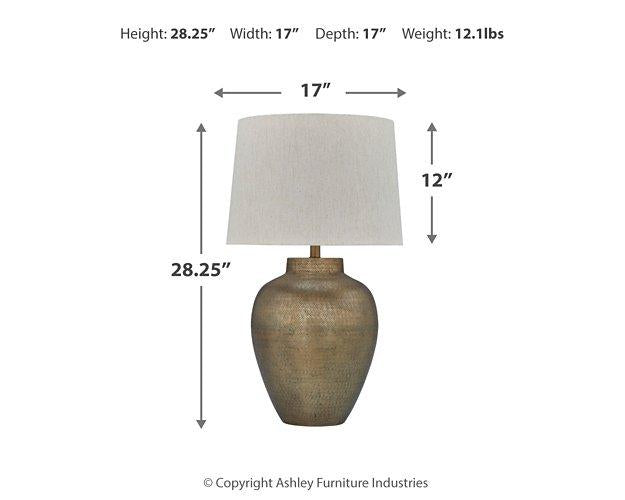 Madney Lamp Set - Romeo & Juliet Furniture (Warren,MI)