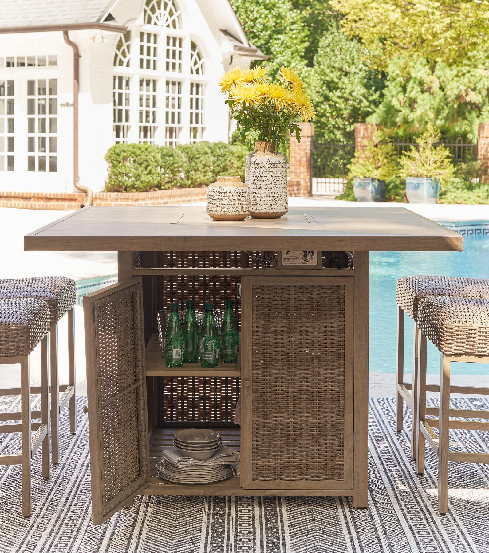 Walton Bridge Outdoor Dining Set - Romeo & Juliet Furniture (Warren,MI)