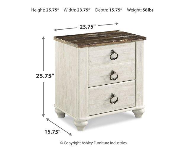 Willowton Bedroom Set - Romeo & Juliet Furniture (Warren,MI)