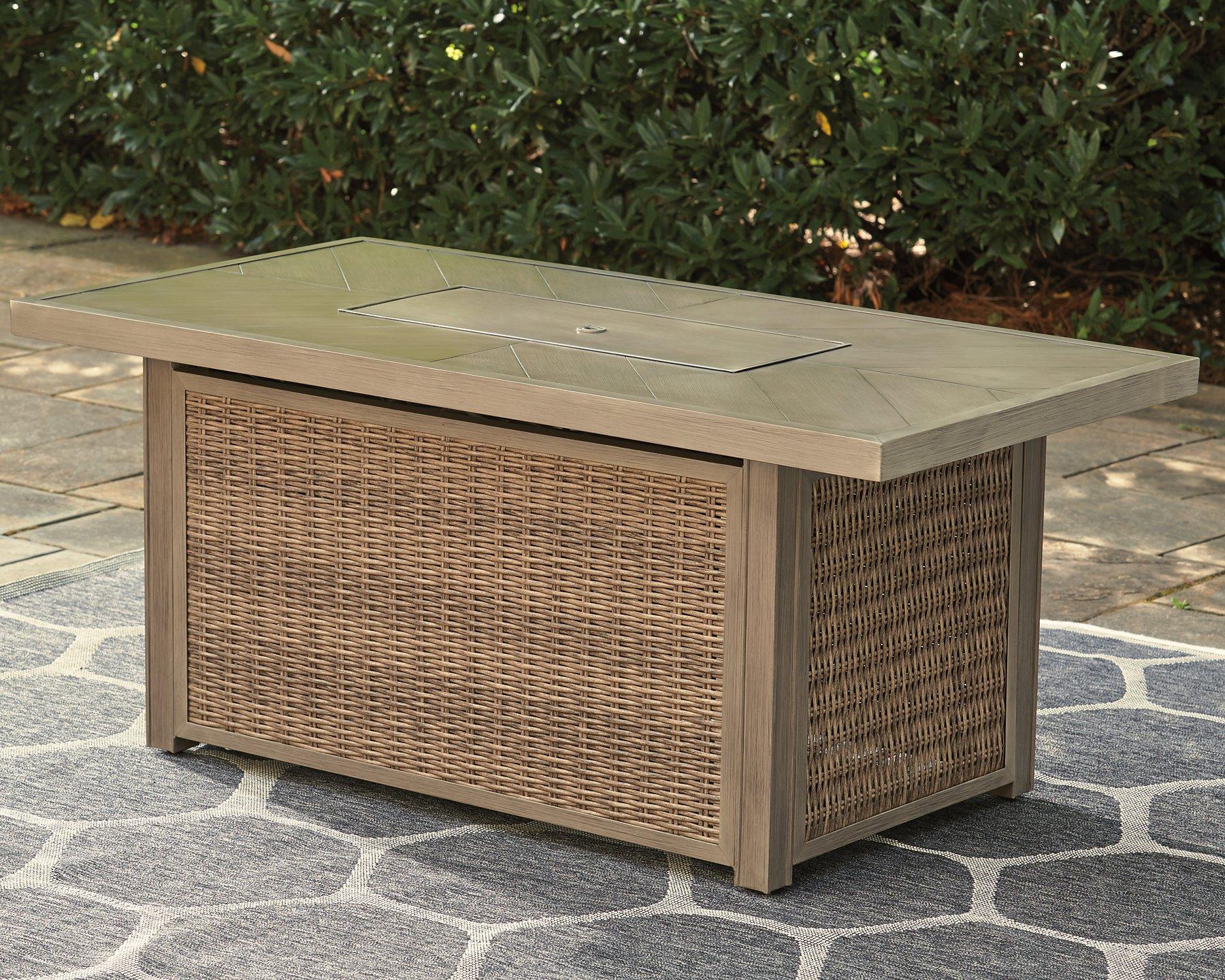 Beachcroft Outdoor Fire Pit Table - Romeo & Juliet Furniture (Warren,MI)