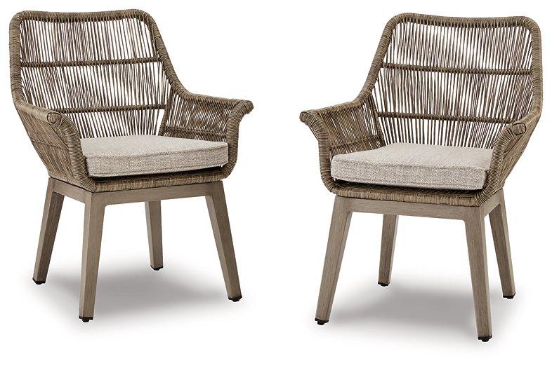 Beach Front Arm Chair with Cushion (Set of 2) - Romeo & Juliet Furniture (Warren,MI)