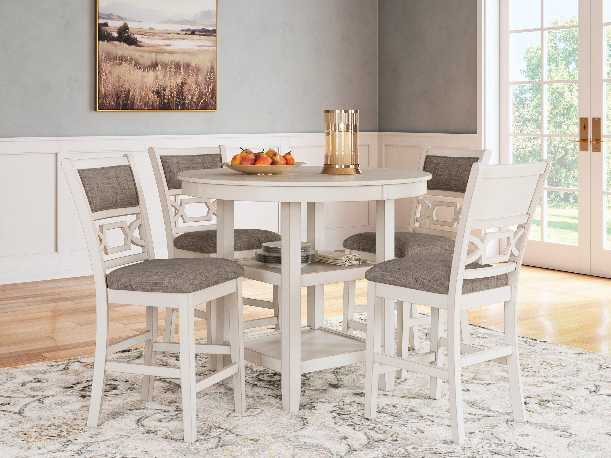 Erinberg Counter Height Dining Table and 4 Barstools (Set of 5) - Romeo & Juliet Furniture (Warren,MI)