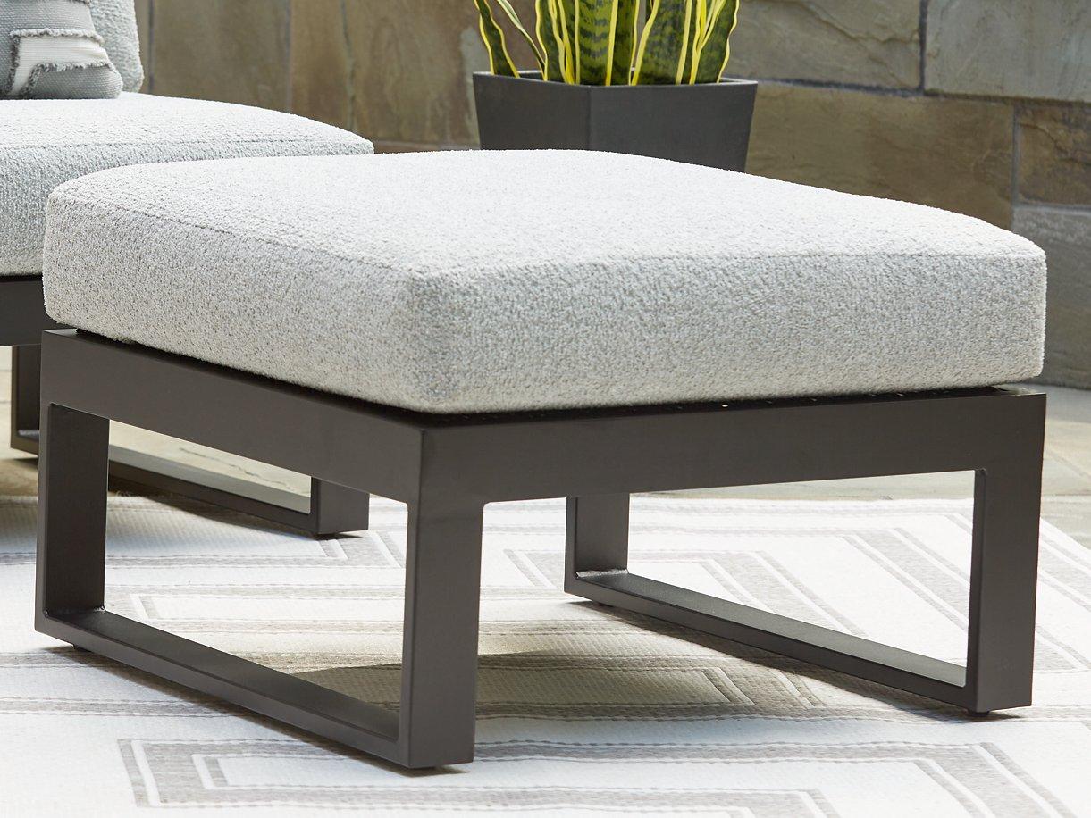 Beachloft Outdoor Ottoman with Cushion - Romeo & Juliet Furniture (Warren,MI)