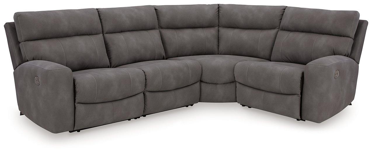 Next-Gen DuraPella Power Reclining Sectional - Romeo & Juliet Furniture (Warren,MI)