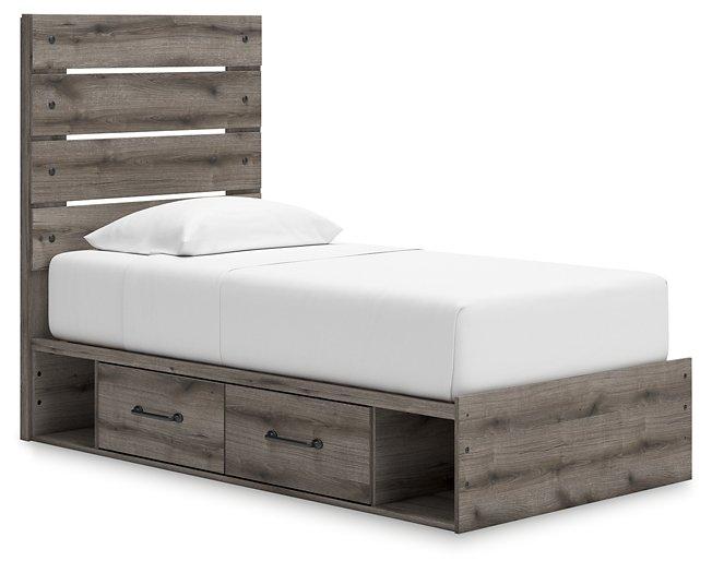 Graystorm Bed with Storage - Romeo & Juliet Furniture (Warren,MI)