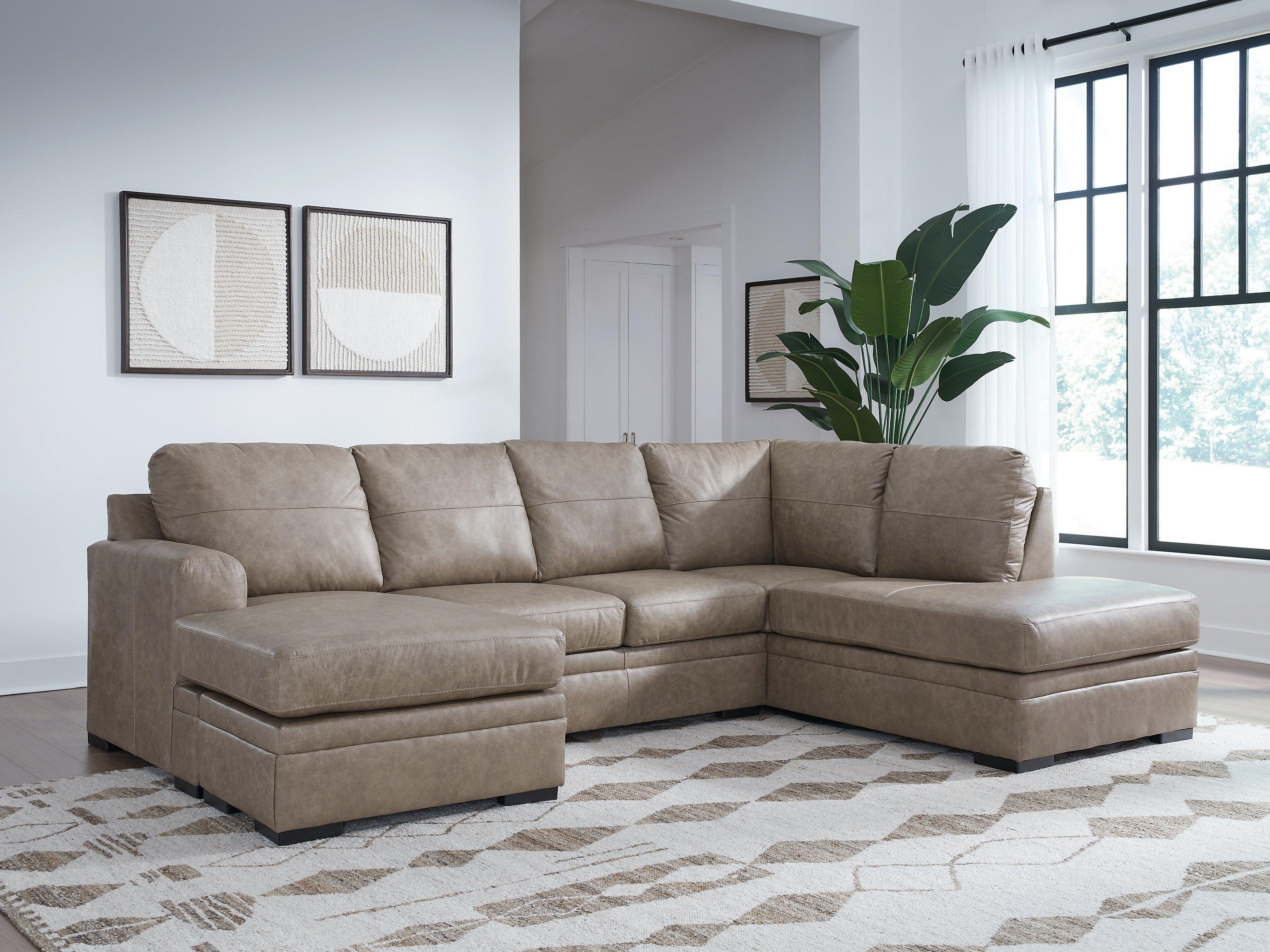 Amuleto Sectional with Chaise - Romeo & Juliet Furniture (Warren,MI)