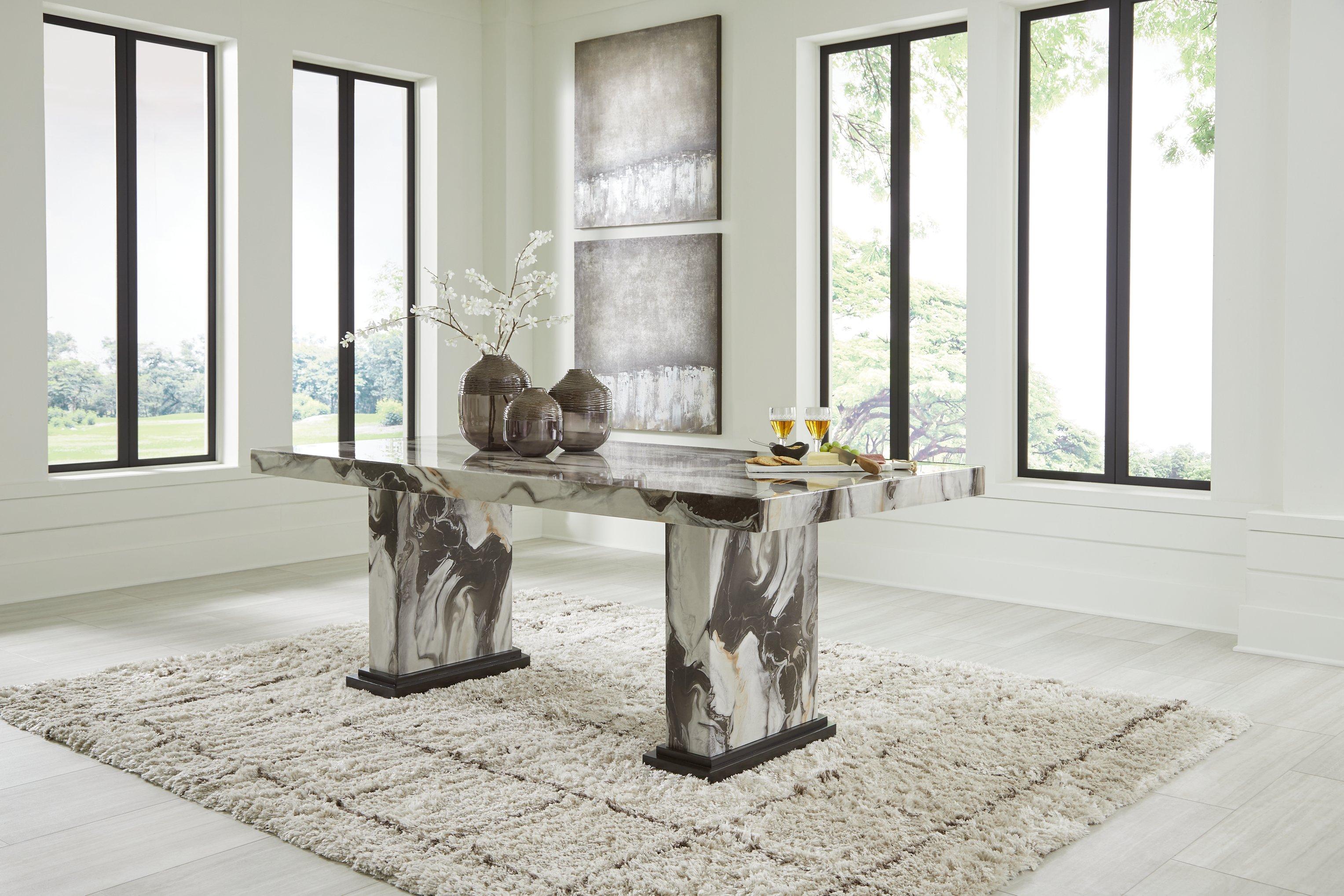Jeshina Dining Table - Romeo & Juliet Furniture (Warren,MI)