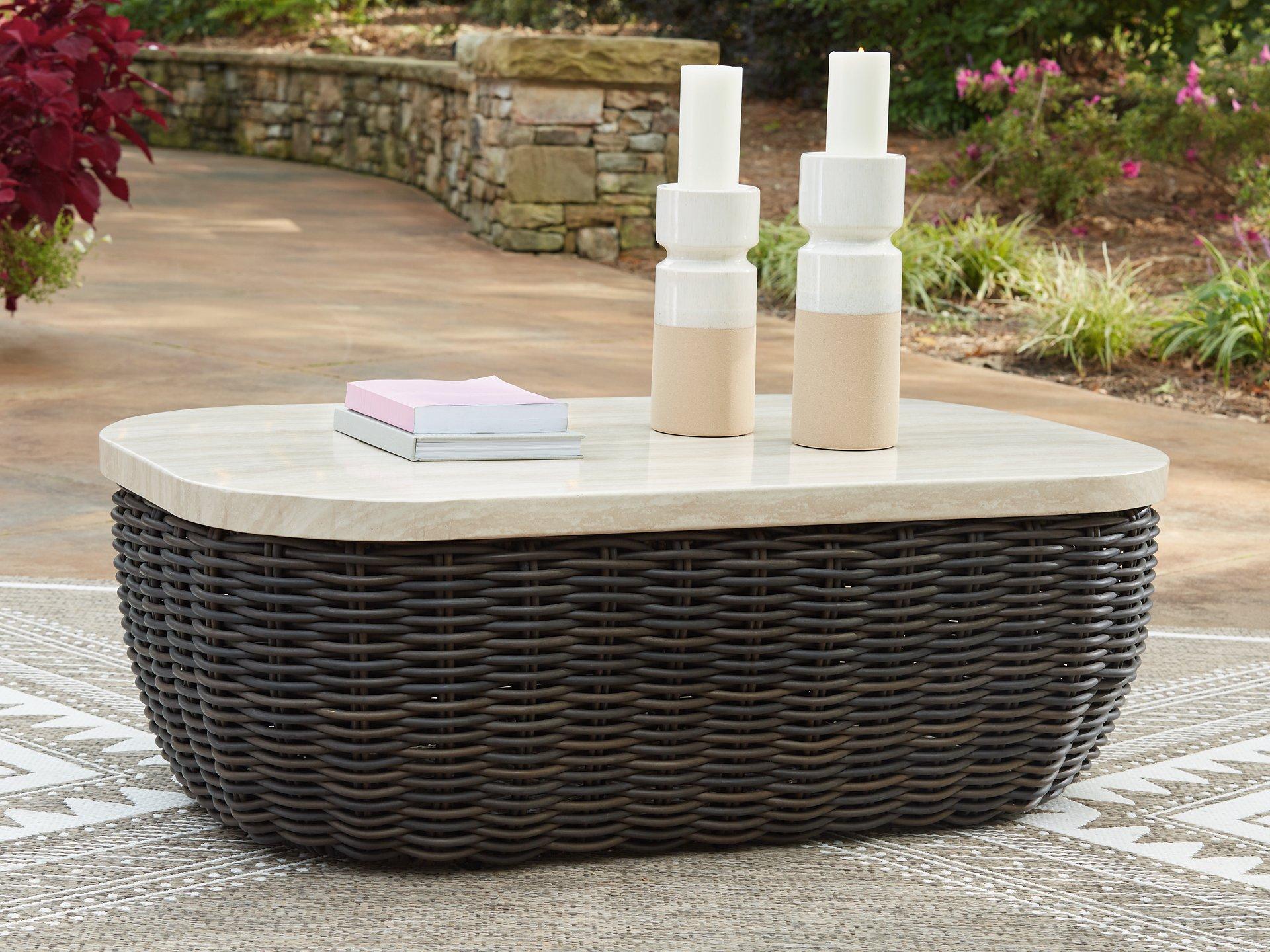 Kimora Outdoor Coffee Table - Romeo & Juliet Furniture (Warren,MI)