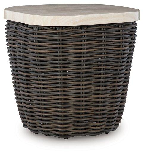 Kimora Outdoor End Table - Romeo & Juliet Furniture (Warren,MI)