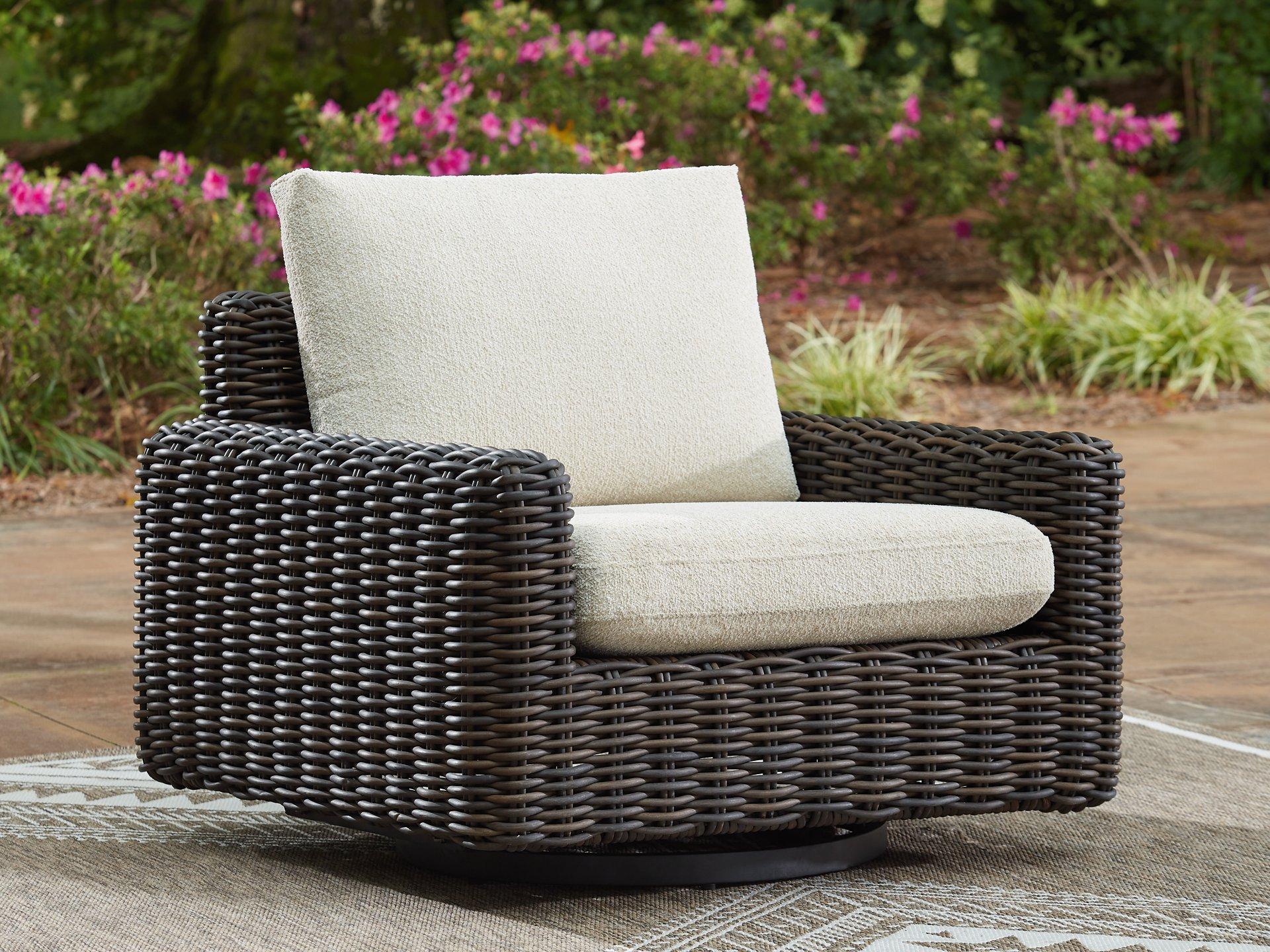 Kimora Outdoor Swivel Lounge Chair - Romeo & Juliet Furniture (Warren,MI)