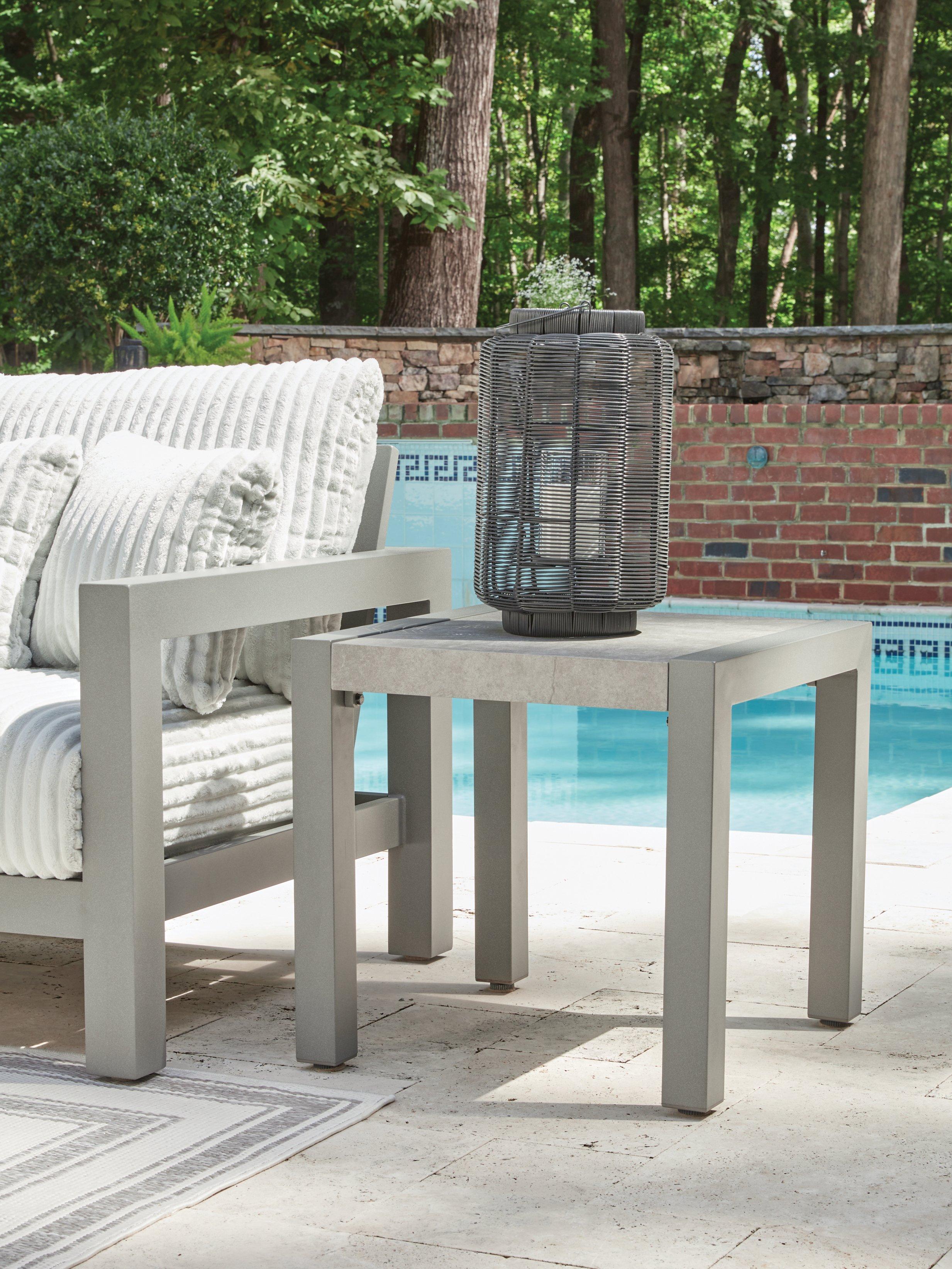 Hurley Park Outdoor End Table - Romeo & Juliet Furniture (Warren,MI)