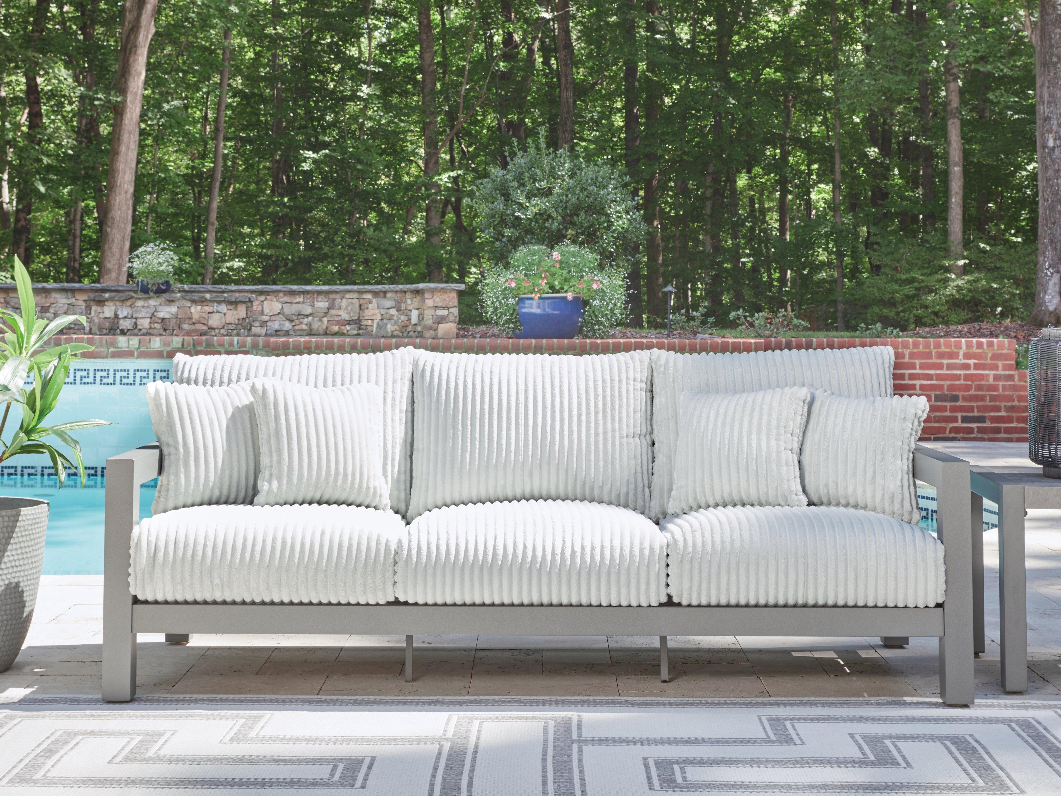 Hurley Park Outdoor Sofa with Cushion - Romeo & Juliet Furniture (Warren,MI)