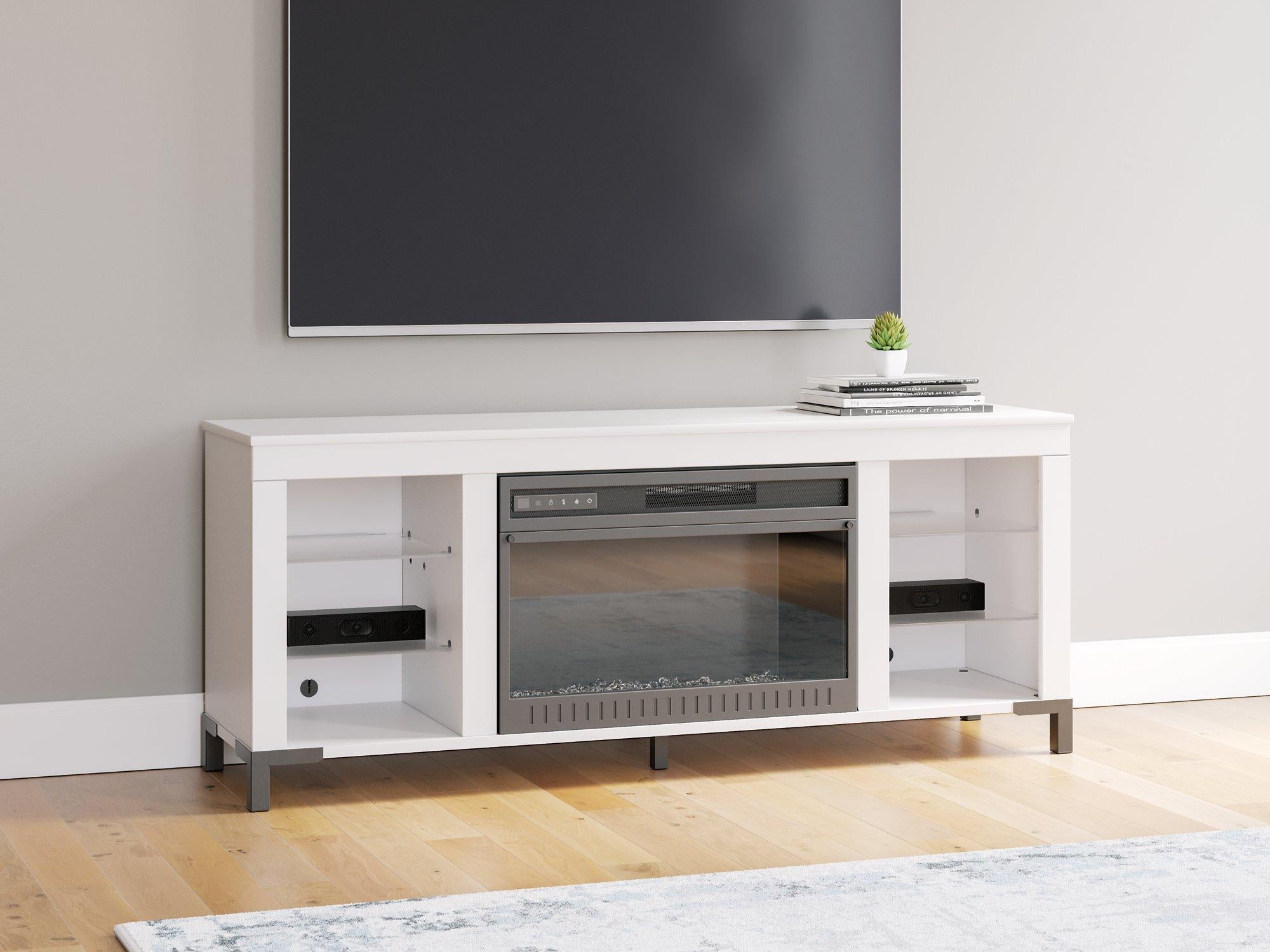 Brollevi 60" TV Stand with Electric Fireplace - Romeo & Juliet Furniture (Warren,MI)