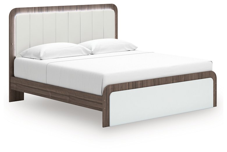 Kendanport Upholstered Bed - Romeo & Juliet Furniture (Warren,MI)