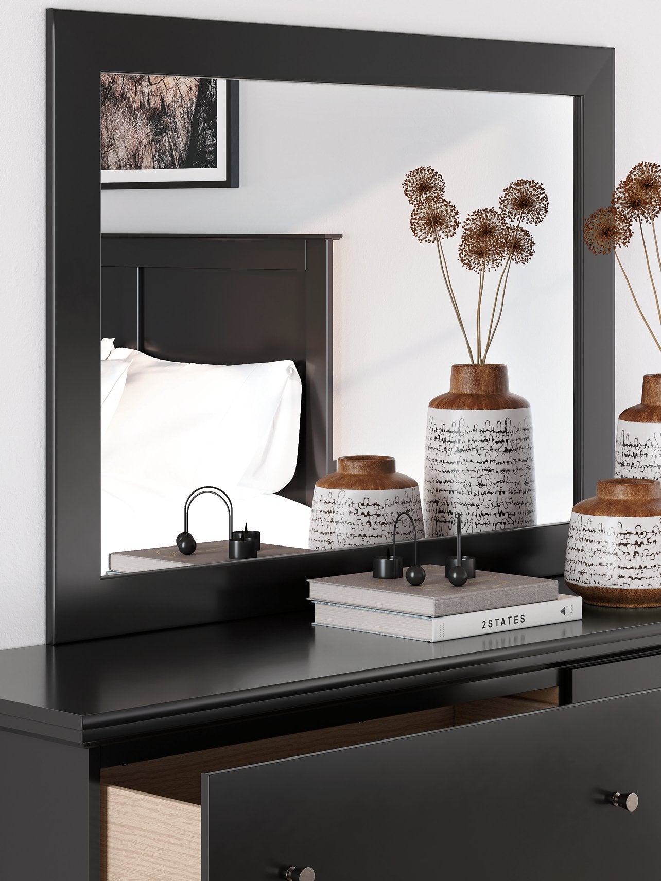 Maribel Bedroom Mirror - Romeo & Juliet Furniture (Warren,MI)