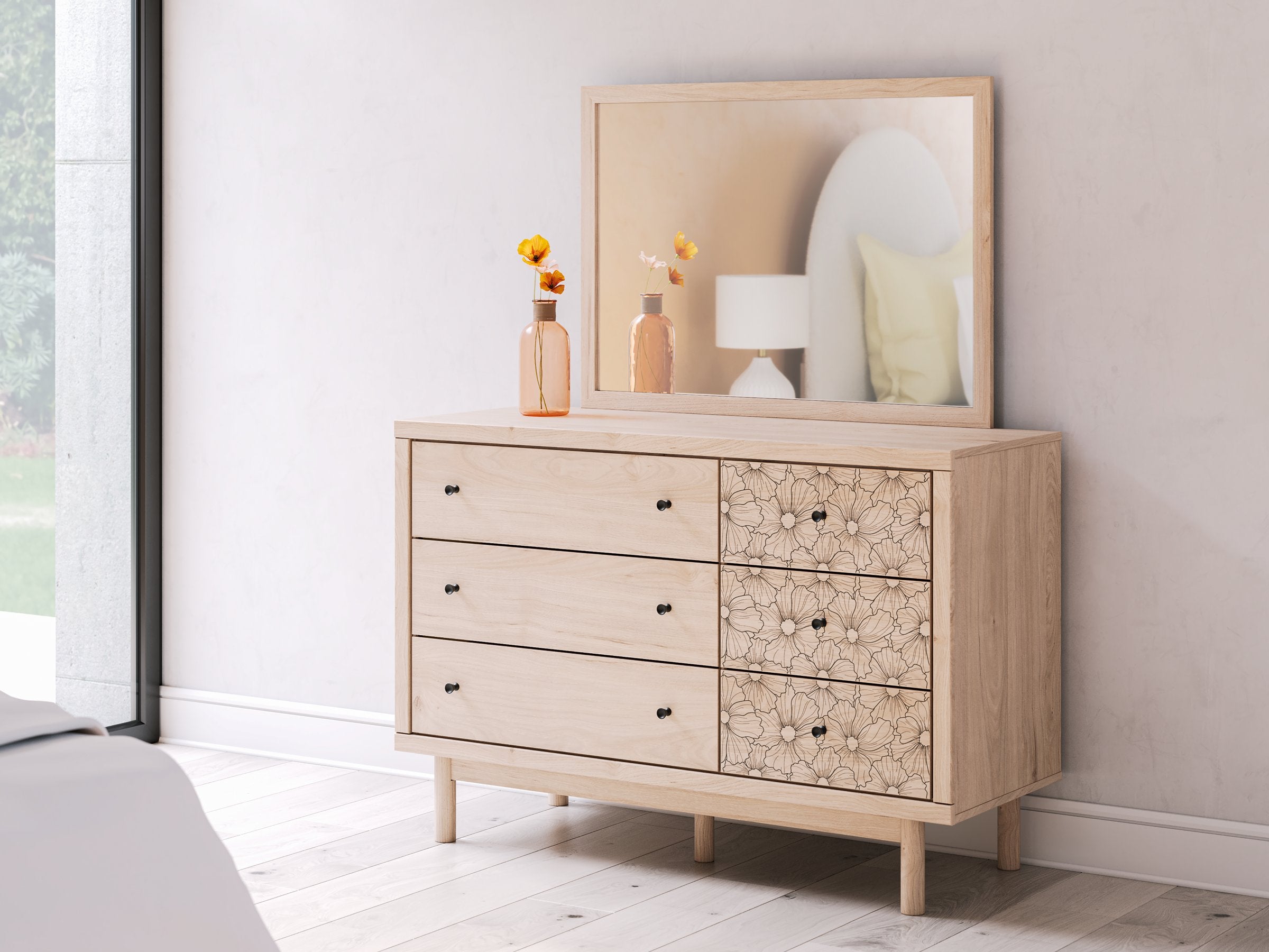 Arloster Dresser and Mirror - Romeo & Juliet Furniture (Warren,MI)