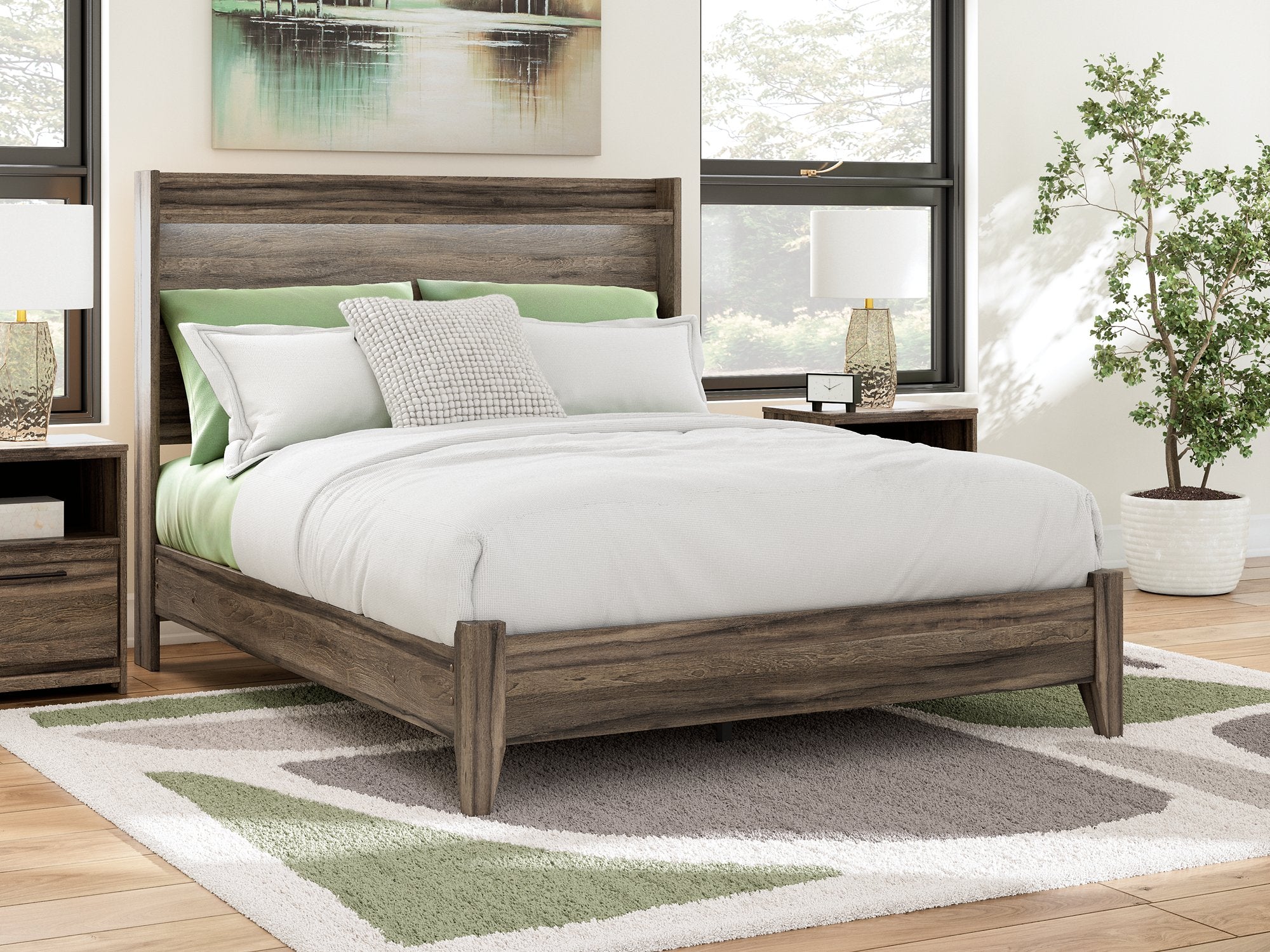 Elbrim Bed - Romeo & Juliet Furniture (Warren,MI)