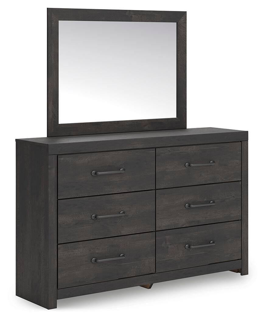 Hollivern Dresser and Mirror - Romeo & Juliet Furniture (Warren,MI)