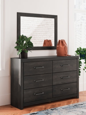 Hollivern Dresser and Mirror - Romeo & Juliet Furniture (Warren,MI)