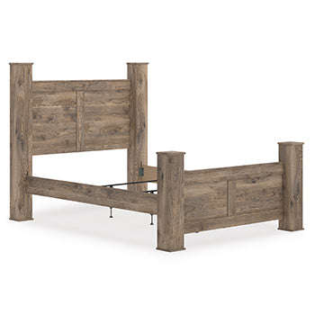 Rusticott Bed - Romeo & Juliet Furniture (Warren,MI)