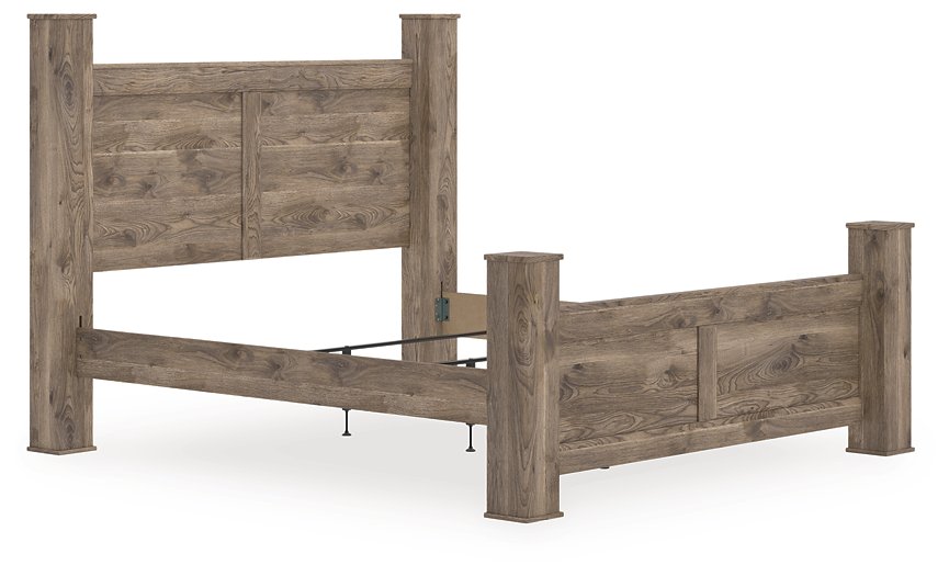 Rusticott Bed - Romeo & Juliet Furniture (Warren,MI)