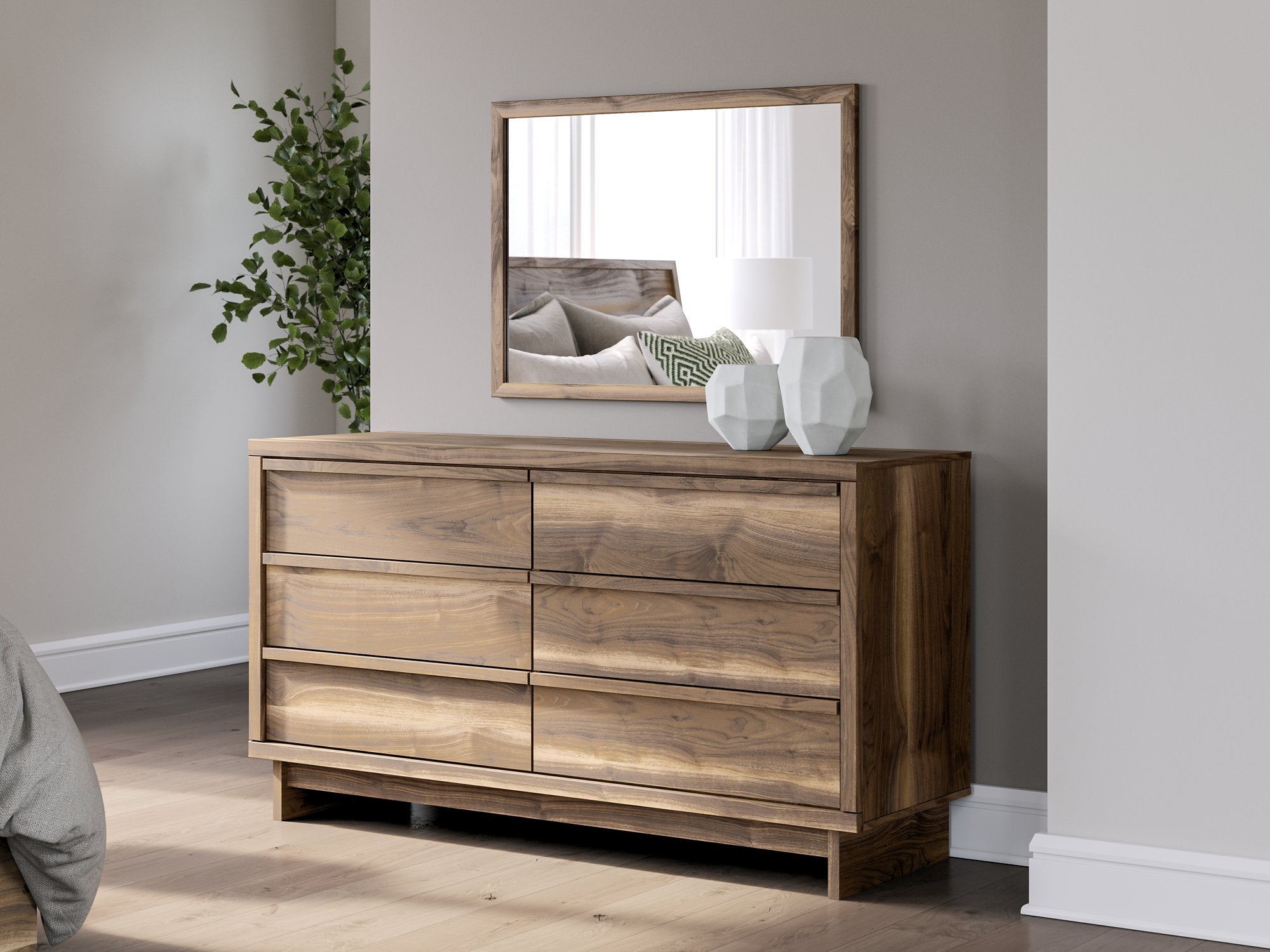 Chirason Dresser and Mirror - Romeo & Juliet Furniture (Warren,MI)