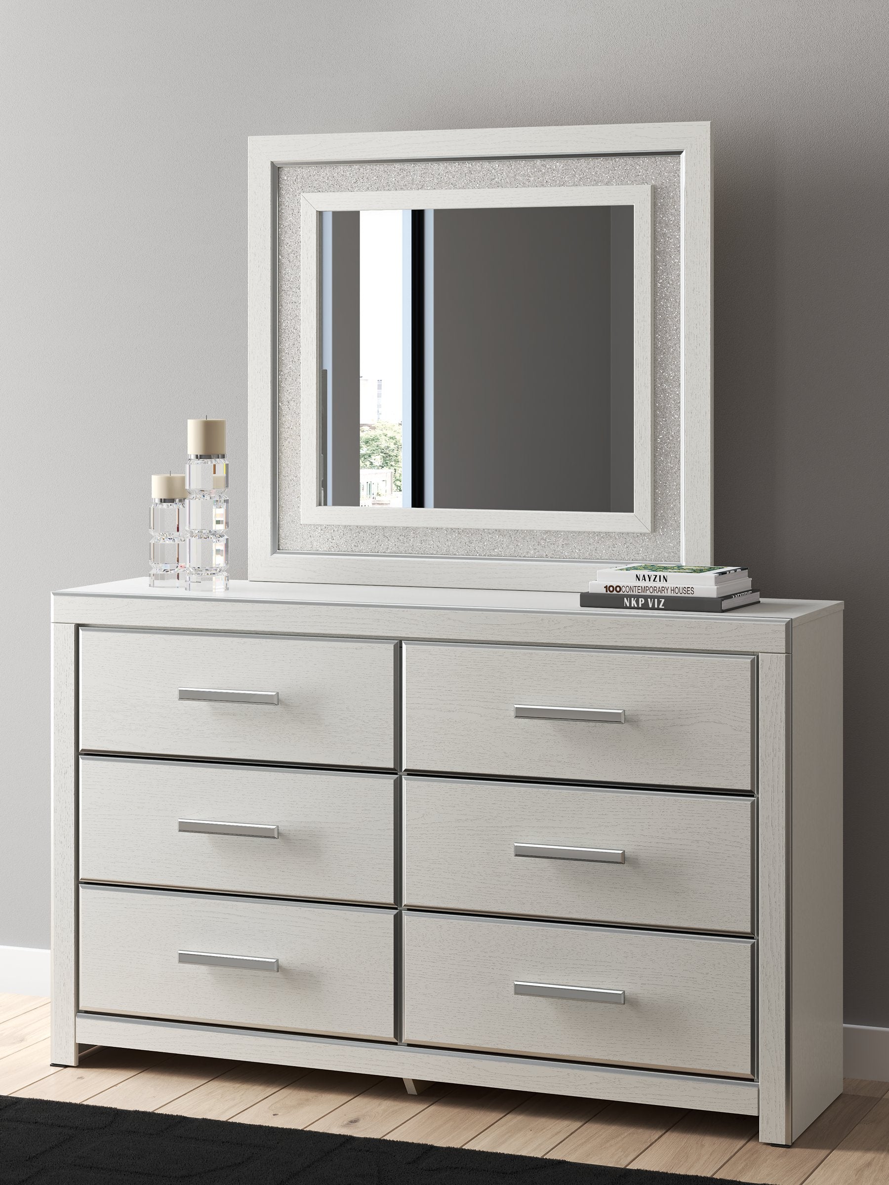 Zuraleus Dresser and Mirror - Romeo & Juliet Furniture (Warren,MI)
