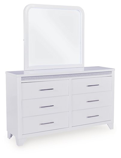 Jarlee Dresser and Mirror - Romeo & Juliet Furniture (Warren,MI)
