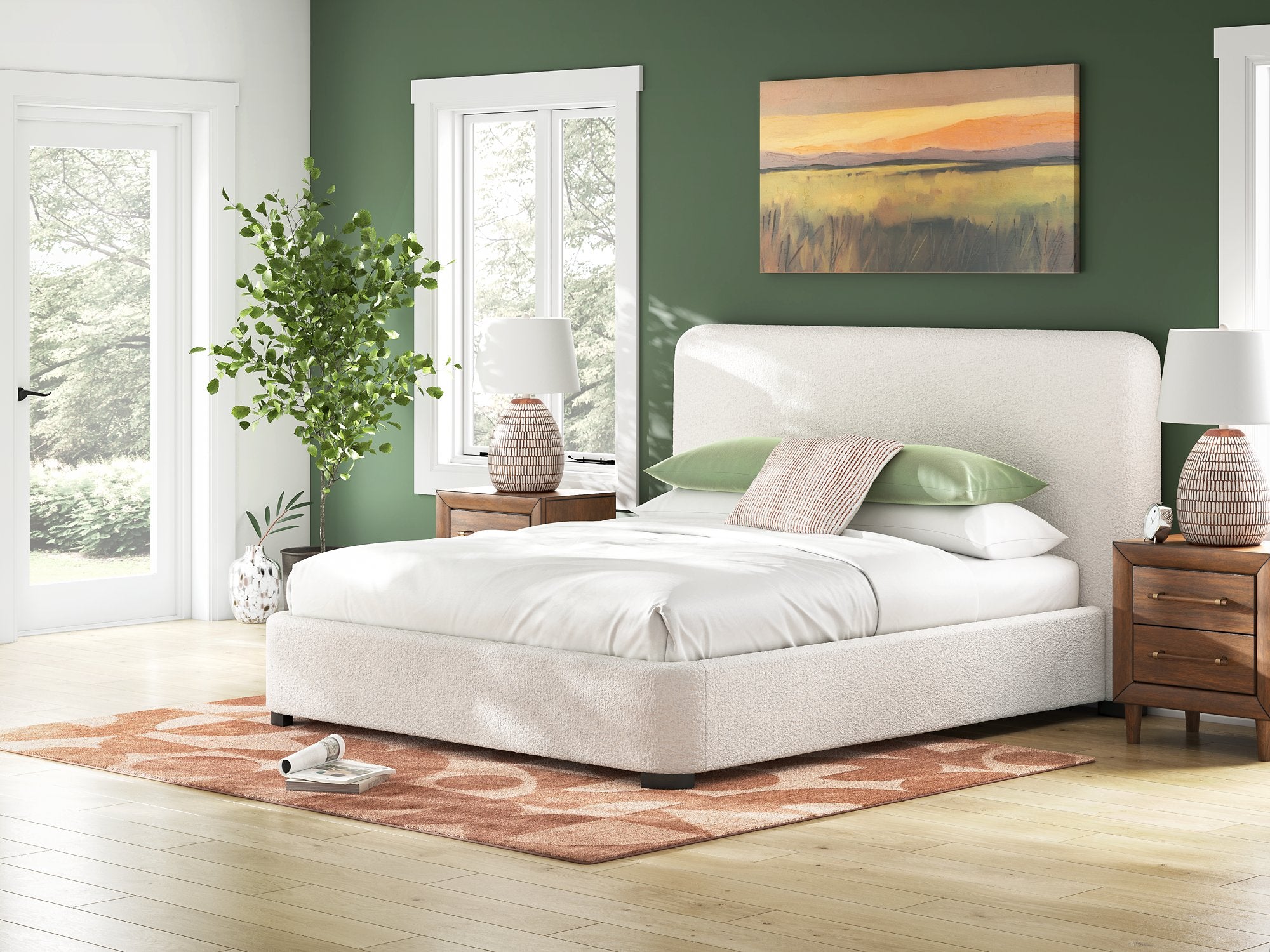 Brintstreet Upholstered Bed - Romeo & Juliet Furniture (Warren,MI)