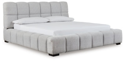 Grendusk Upholstered Bed - Romeo & Juliet Furniture (Warren,MI)
