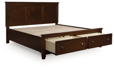 Danabrin Panel Storage Bed - Romeo & Juliet Furniture (Warren,MI)