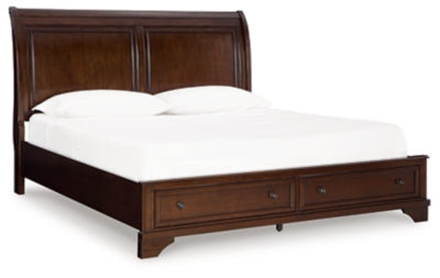 Trellington Sleigh Storage Bed - Romeo & Juliet Furniture (Warren,MI)