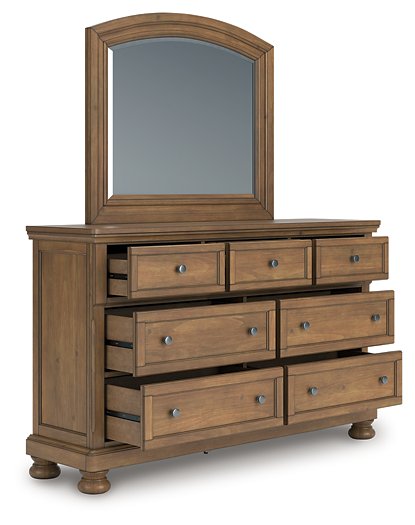 Feddinger Dresser and Mirror - Romeo & Juliet Furniture (Warren,MI)