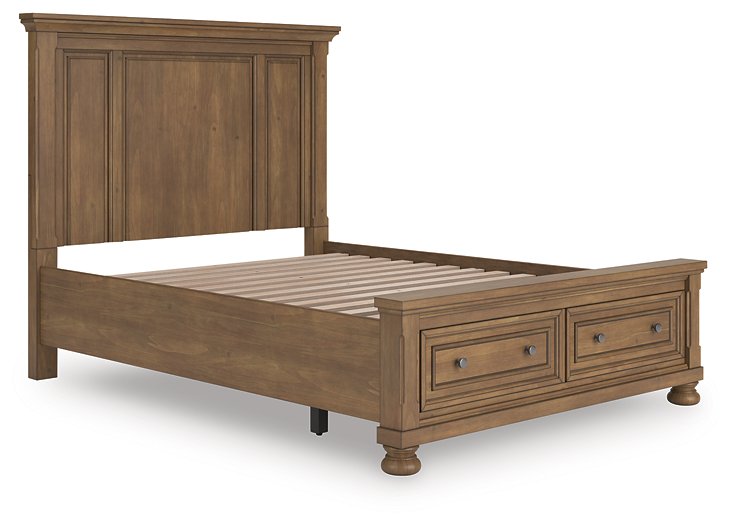 Feddinger Panel Storage Bed - Romeo & Juliet Furniture (Warren,MI)