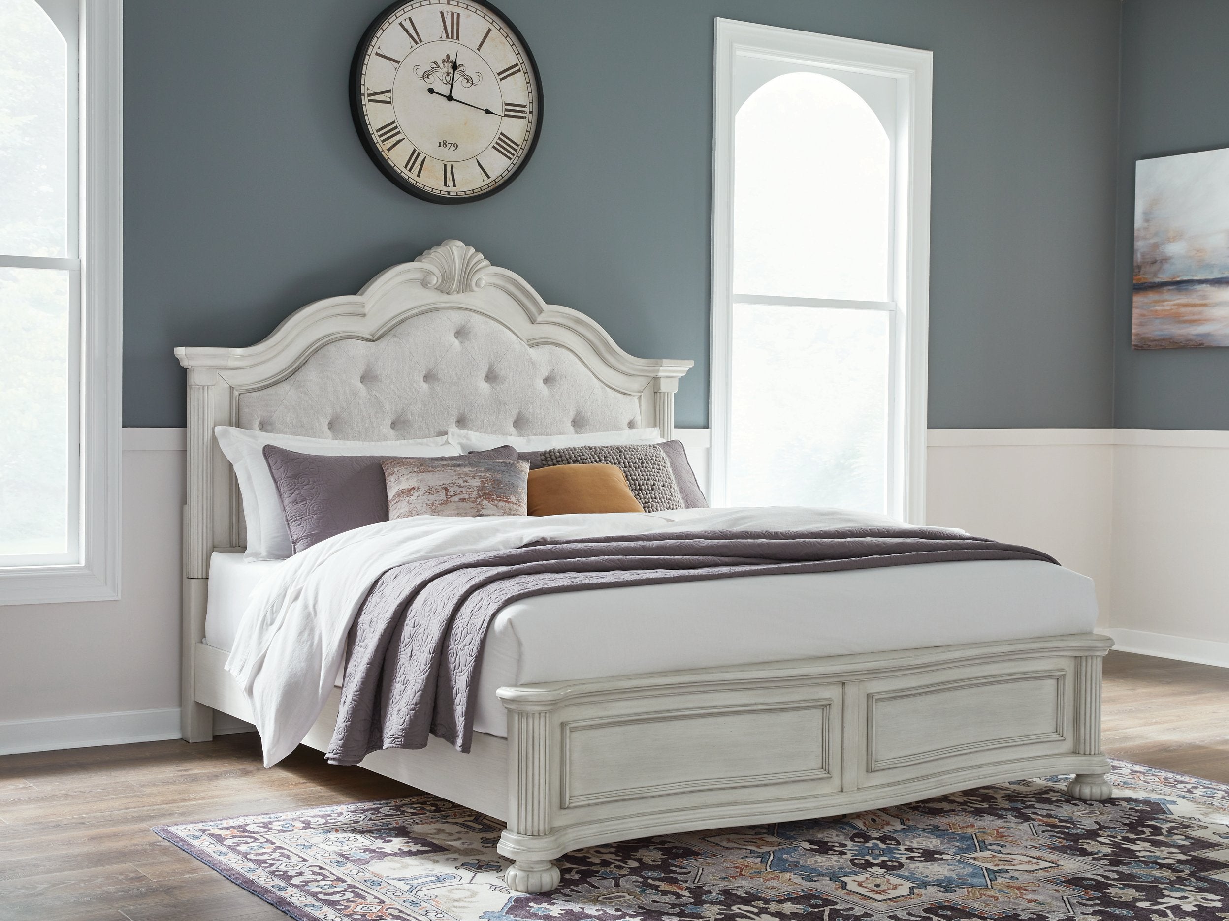 Montelaine Upholstered Bed - Romeo & Juliet Furniture (Warren,MI)