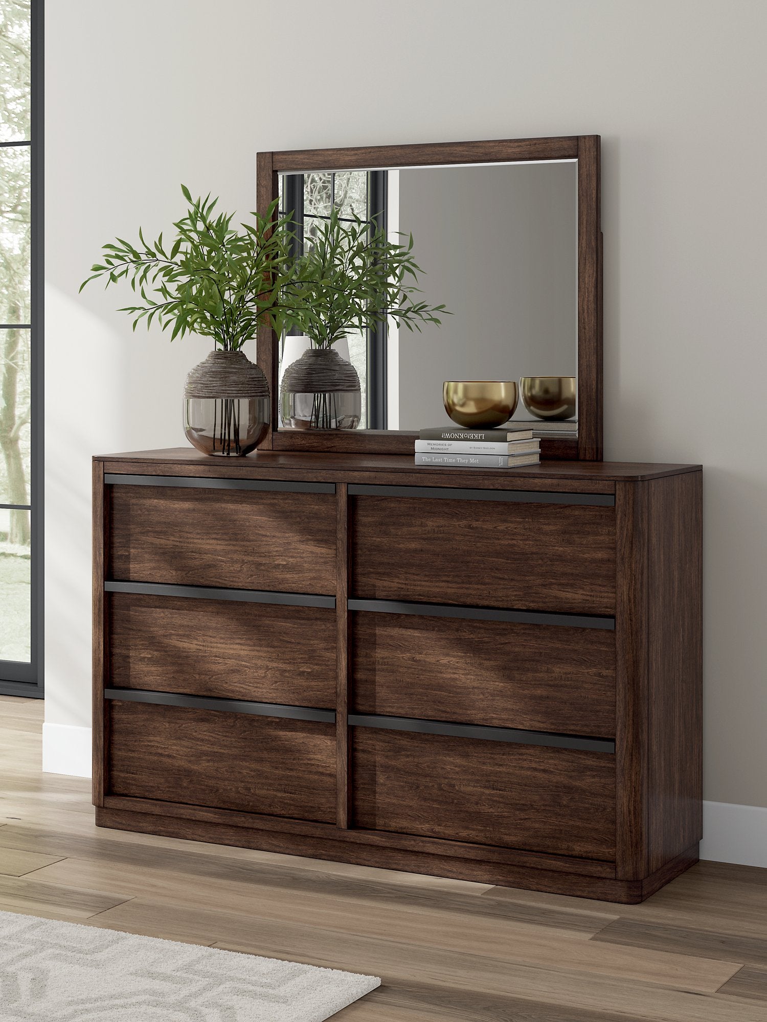 Dilenno Dresser and Mirror - Romeo & Juliet Furniture (Warren,MI)