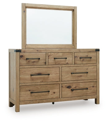 Ridgester Dresser and Mirror - Romeo & Juliet Furniture (Warren,MI)