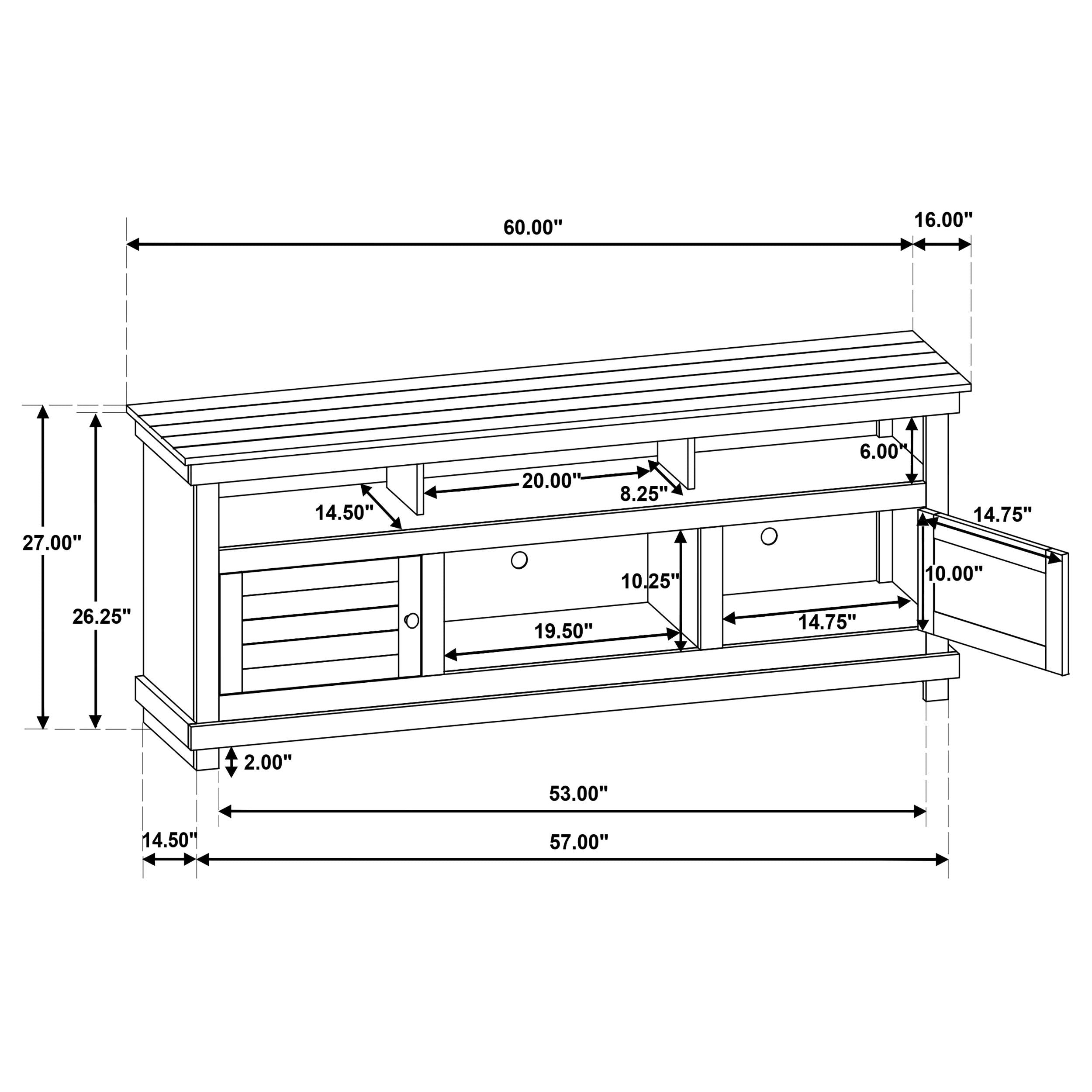 Payne TV Stand - Romeo & Juliet Furniture (Warren,MI)